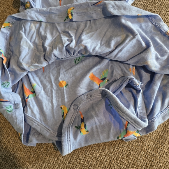 Kyte Baby Twirl Bodysuit Dress In Macaw - 0-3mo - Picture 3 of 7